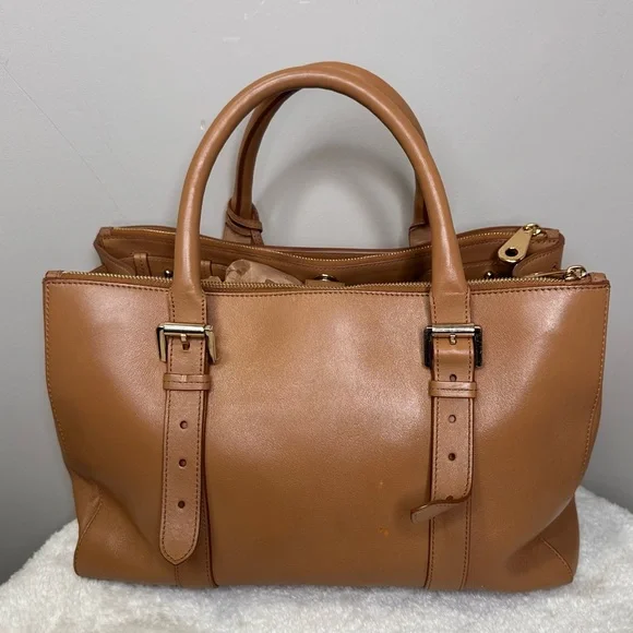 Mulberry Tan Double Zip Bayswater Tote - Picture 3 of 14